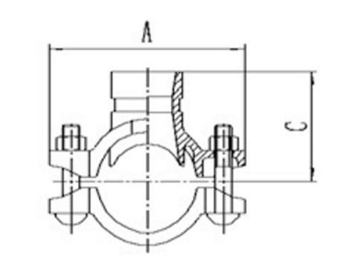 Mechanical Tee Grooved Outlet