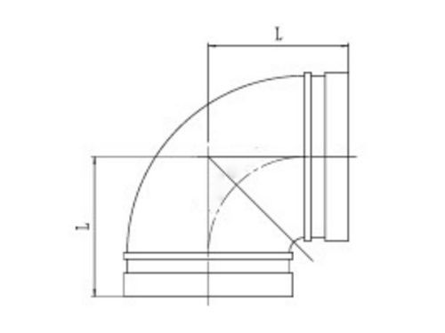 Grooved 90° Elbow